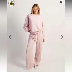 Harlow Pink Straight Leg Sweatpant
